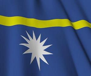 yapboz Nauru Cumhuriyeti bayrağı